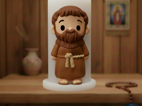 Vela San Francisco de Asís Impresión 3D Modelo 3D