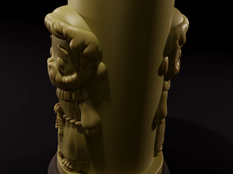 Saint Francis of Assisi Candle 3D printing 3D Print Model