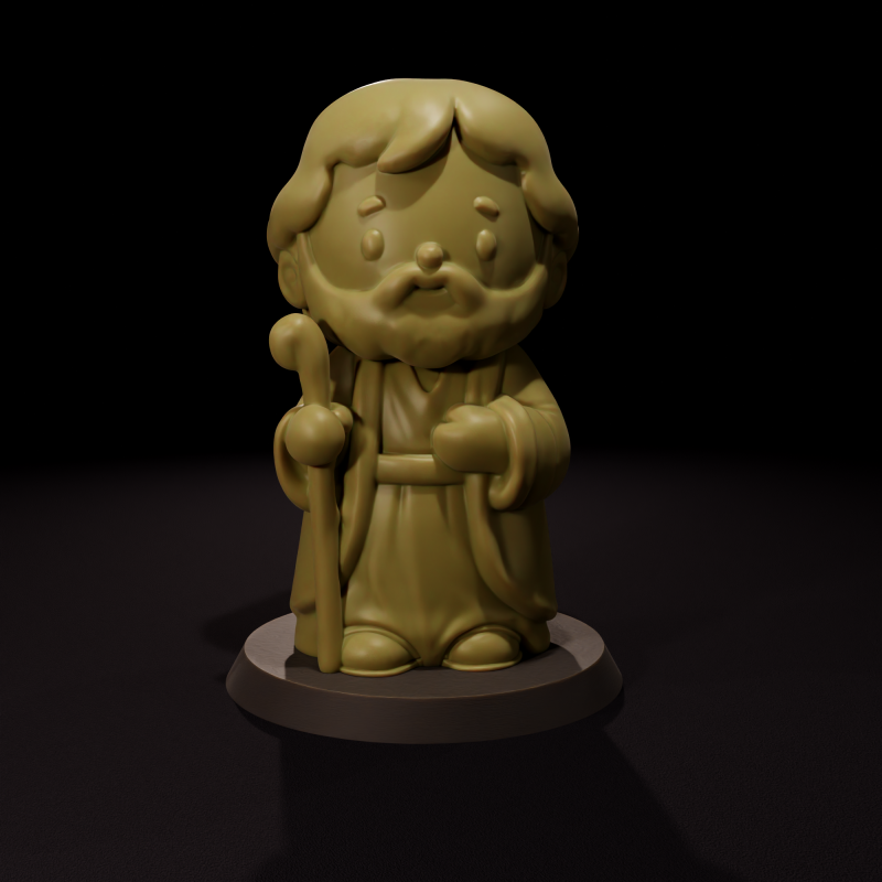 Vela de São José Chibi - Vela de São José Chibi Modelo 3D .c4d .max .obj .3ds .fbx .stl .blend 