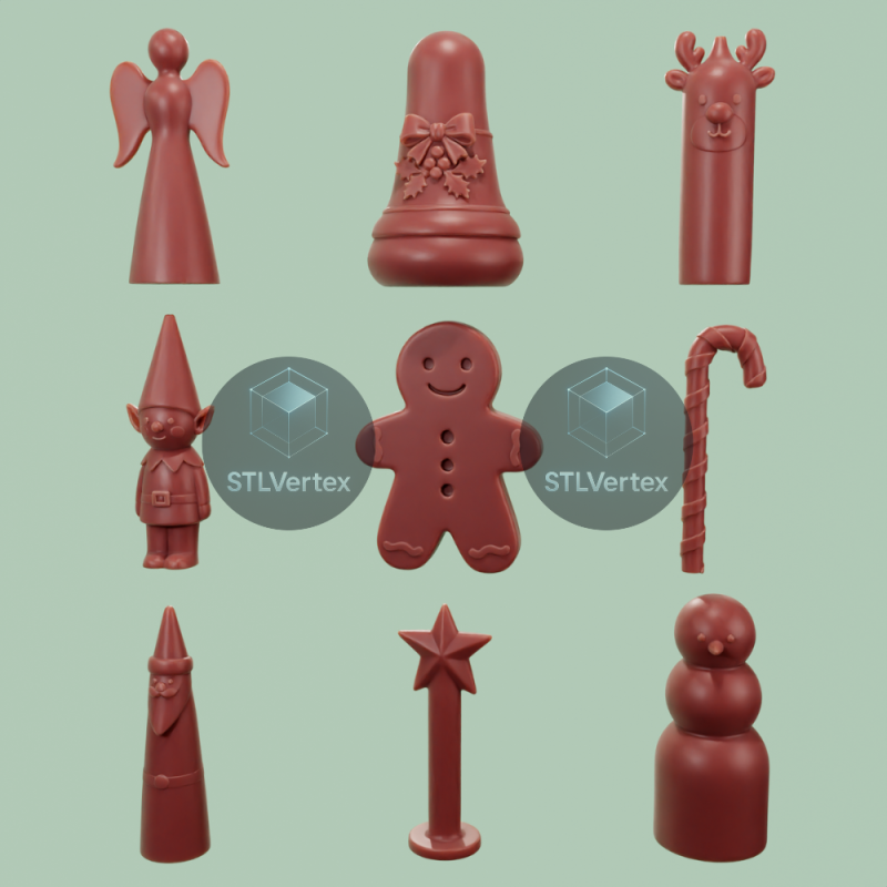 Christmas collection - Coleccion navidea for Printing STL 3D Model .c4d .max .obj .3ds .fbx .stl .blend 