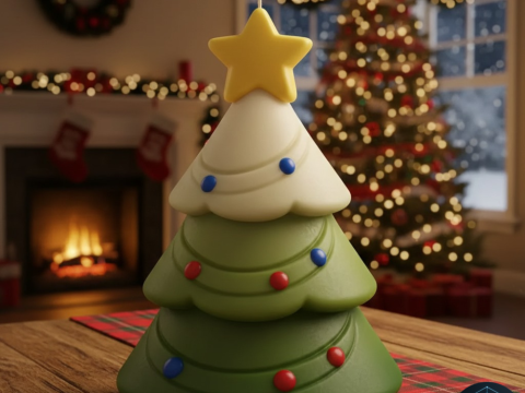 Stylized Christmas tree 3D printing 3D Model