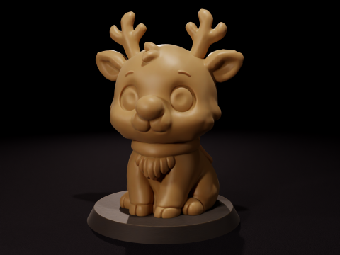 Lilin Rusa Chibi - Vela de Venado Chibi Model 3D