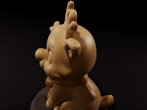 Vela Ciervo Chibi - Vela de Venado Chibi Modelo 3D