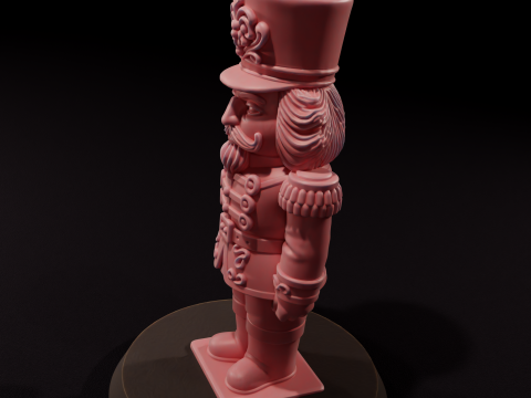 Свічка Лускунчик Чібі - Vela de Cascanueces Chibi 3D Модель