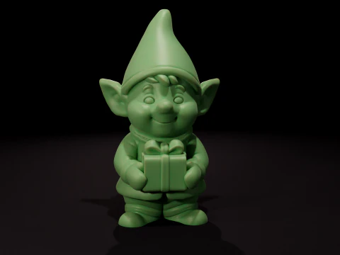 Chibi Christmas Elf Candle 3D printing 3D Print Model
