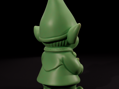 Vela Duende Navideño Chibi - Vela de Duende Navideo chibi Modelo 3D