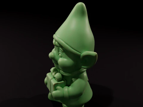 Chibi Christmas Elf Candle 3D printing 3D Print Model