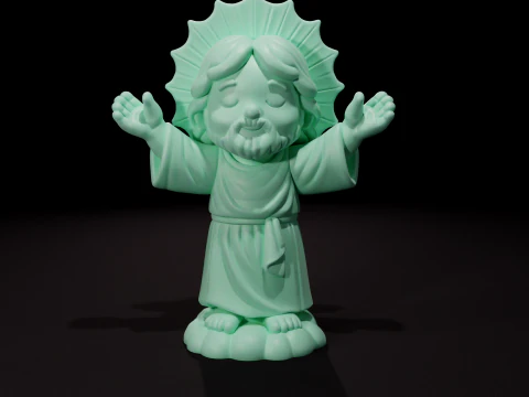 Vela de Jesus Redentor chibi 3D printing 3D Print Model