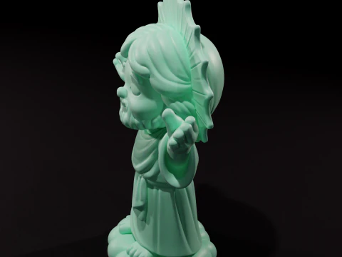 Vela de Jesus Redentor chibi 3D printing 3D Print Model