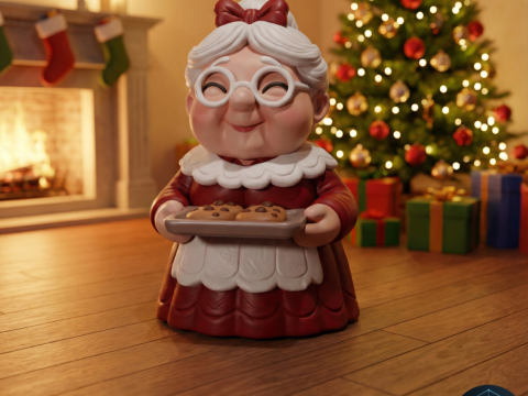 Mrs Claus candle 3D printing 3D Model
