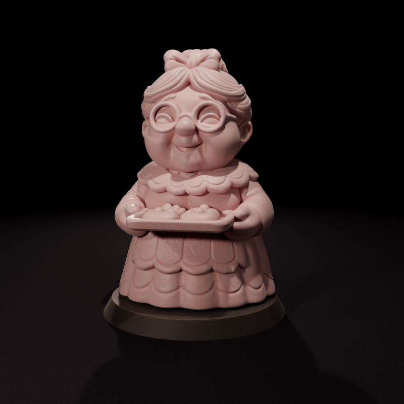 Mrs Claus candle - Vela de Mam Noel 3D Model .c4d .max .obj .3ds .fbx .stl .blend 