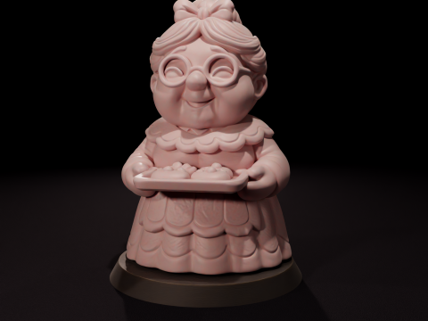 Vela Señora Claus - Vela de Mam Noel Modelo 3D