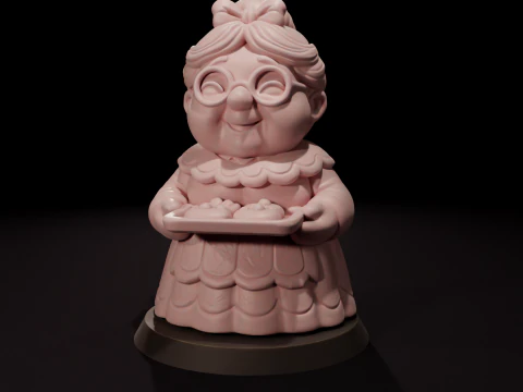 Mrs Claus candle 3D printing 3D Print Model