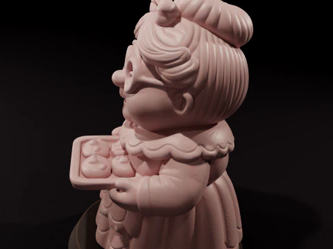 Mrs Claus candle 3D printing 3D Print Model