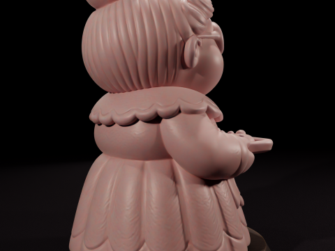 Mrs Claus candle - Vela de Mam Noel 3D Model