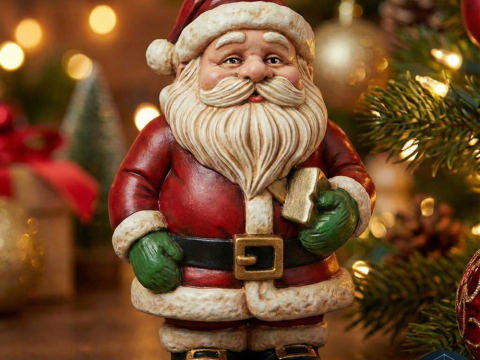 Vela de Papá Noel Chibi impresión 3D Modelo 3D