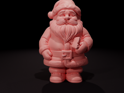 Vela De Santa Claus Chibi - Vela de Santa Claus Chibi Modelo 3D