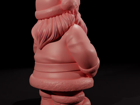 Santa Claus Candle Chibi 3D printing 3D Print Model