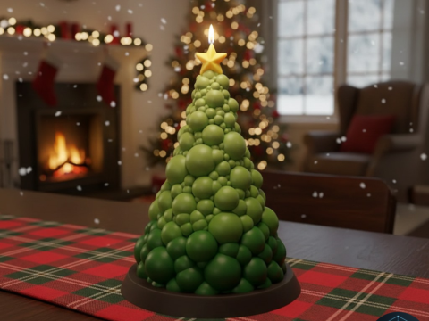 Christmas tree candle 3D printing 3D Model