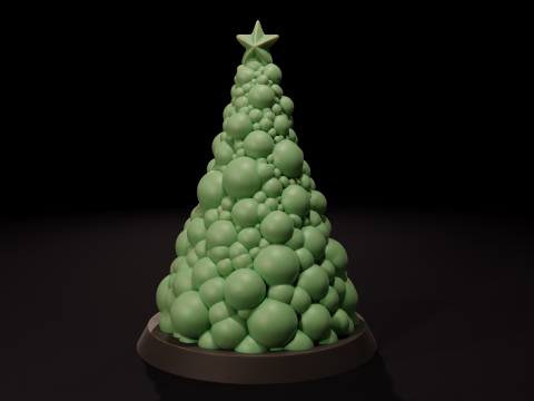 Lilin pohon Natal - Vela de Arbol de Navidad Model 3D