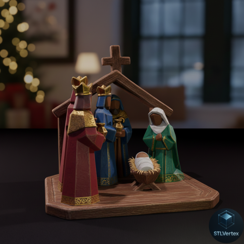 Pesebre LP 3D Model .c4d .max .obj .3ds .fbx .stl .blend