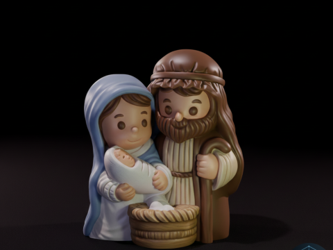 Pesebre familiar - Presépio Familiar Modelo 3D