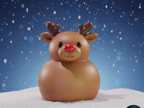 Reno Esfrico - Küresel Ren Geyiği 3D Model