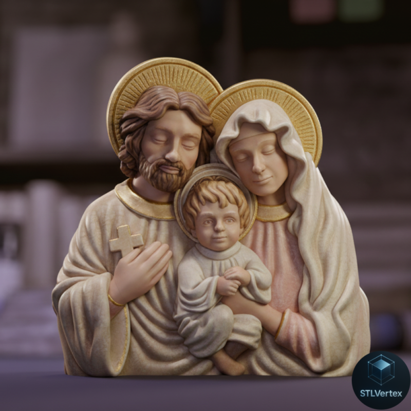 Sagrada Familia - Keluarga Suci Model 3D .c4d .max .obj .3ds .fbx .stl .blend