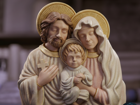 Sagrada Familia - Keluarga Suci Model 3D