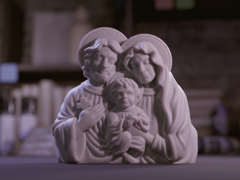 Sagrada Familia - Keluarga Suci Model 3D