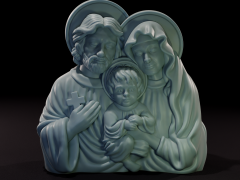 Sagrada Familia - Keluarga Suci Model 3D