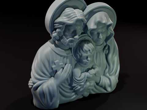 Sagrada Familia - Keluarga Suci Model 3D