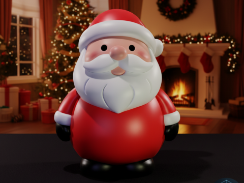 Papai Noel Clássico - Papai Noel Clássico Modelo 3D