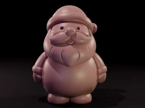 Impresi&oacute;n 3D cl&aacute;sica de Pap&aacute; Noel Modelo 3D