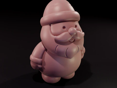 Impresi&oacute;n 3D cl&aacute;sica de Pap&aacute; Noel Modelo 3D