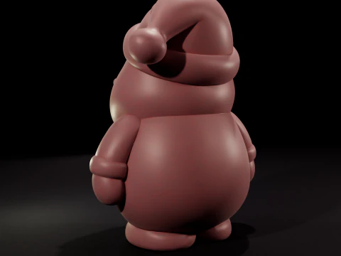 Impresi&oacute;n 3D cl&aacute;sica de Pap&aacute; Noel Modelo 3D