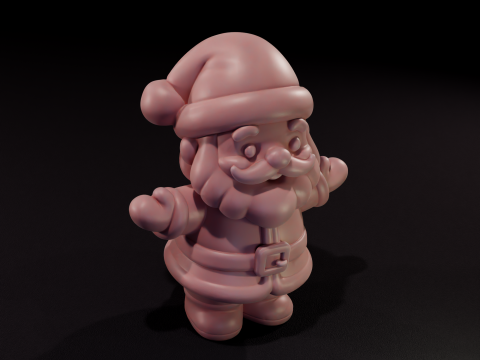 Pap Noel Festivo - Festive Santa Claus 3D Model