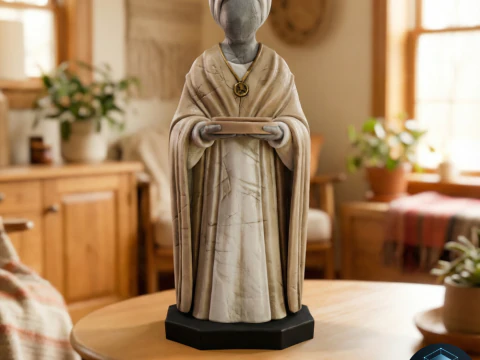Sacerdote di pietra del Santuario Dimenticato Modello 3D