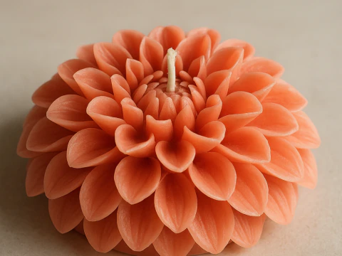 Design escultural intrincado de Dahlia Bloom Modelo 3D