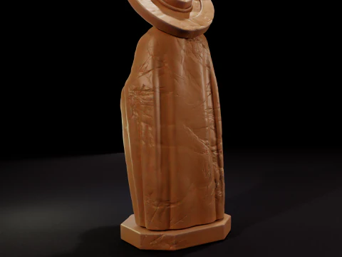 Saint Lucy Statue 3D Print Mold 3D Print Model