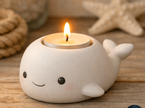 Підсвічник Cute Creature - 3D модель для друку 3D Модель