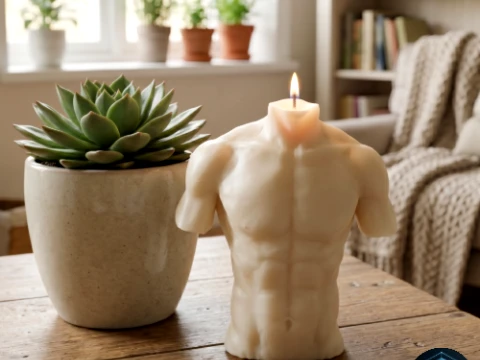 Bougie classique de torse masculin Modèles 3D en vedette