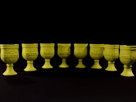 Ornate Candle Molds Collection 3D Print Model