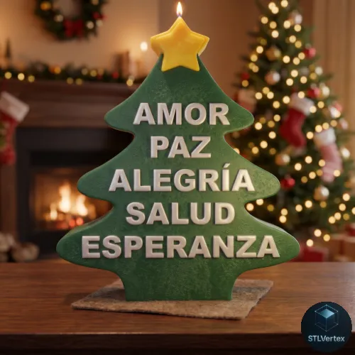 Decoracion navidena para el arbol Bendiciones navidenas 3D Print Model .c4d .max .obj .3ds .fbx .stl .blend 