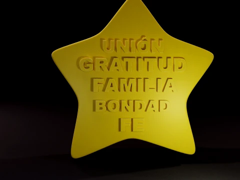 Estrella de Intencion 3D Print Model