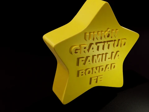 Estrella de Intencion 3D Print Model