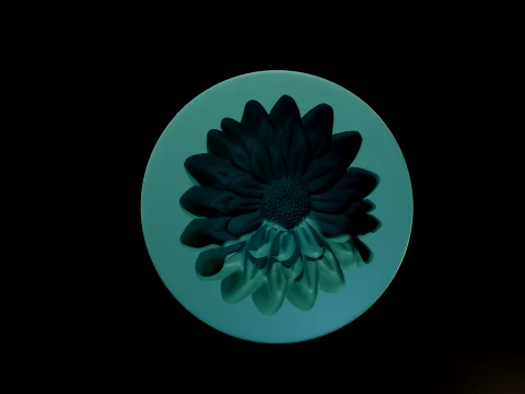 Calendula Flower Mold 3D Print Model