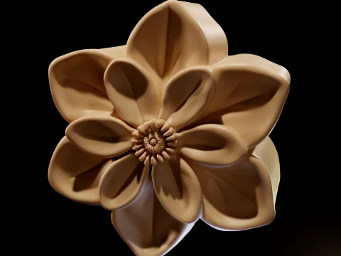 Sculpted Eucalyptus Flower 3D Print Model