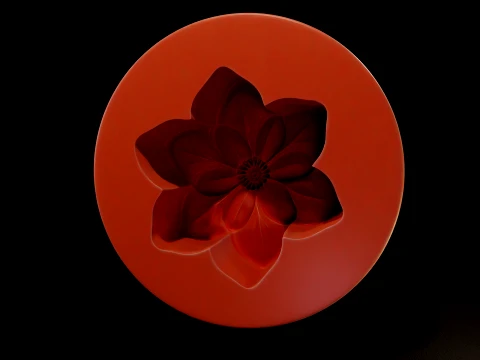 Eukalyptusbl&uuml;tenform 3D Druckmodell