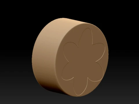 Botanical Daffodil Flower and Casting Mold 3D Print Model